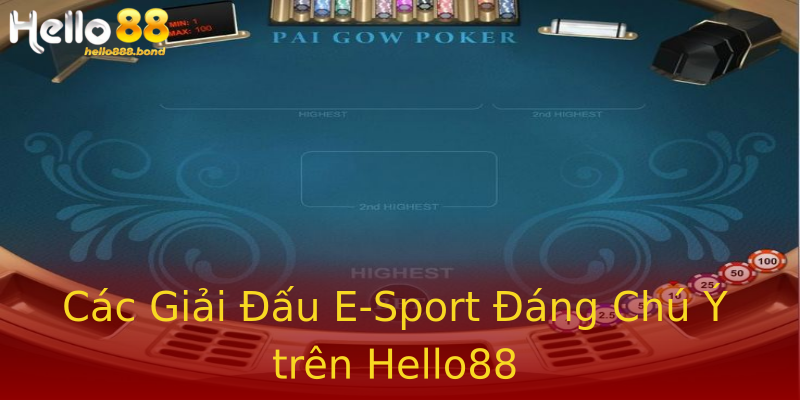 Các Giải Đấu E-Sport Đáng Chú Ý trên Hello88 Các Giải Đấu E-Sport Đáng Chú Ý trên Hello88