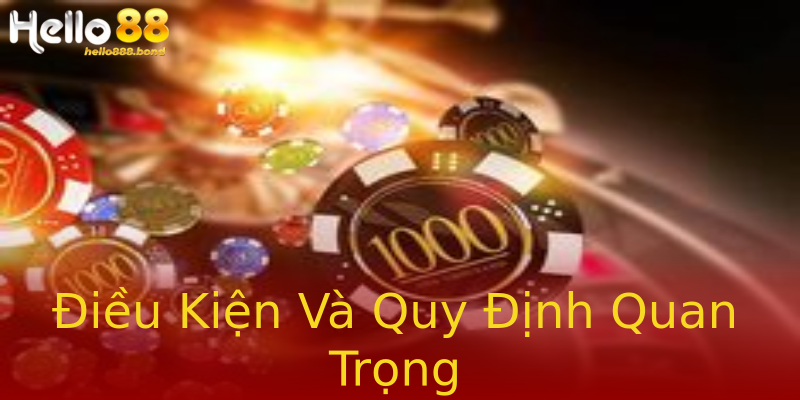 Điều Kiện Và Quy Định Quan Trọng Điều Kiện Và Quy Định Quan Trọng